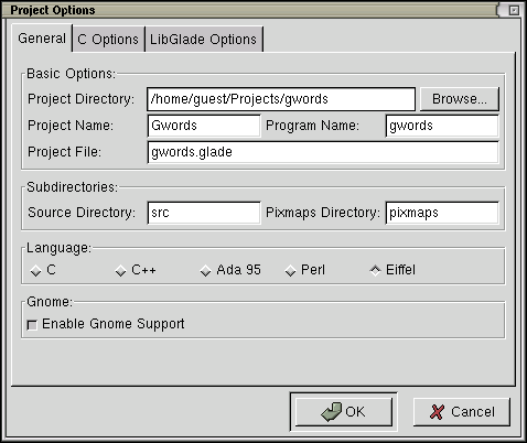 Image glade-project-options