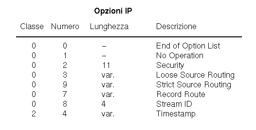 Opzioni IP