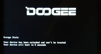 Doogeee X93 Orange State Warning