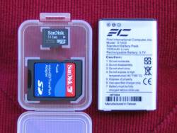 Batteria e scheda MiniSD