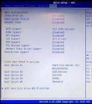 BIOS Fast Boot settings