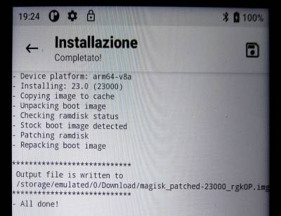 Magisk patching boot_a.img