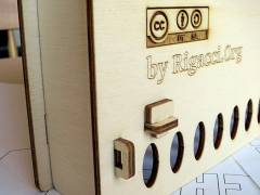 Detail of laser engraving