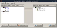 JACK: Connessione Audio di qsynth ad ALSA