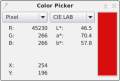 GIMP Color Picker with CIE LAB values