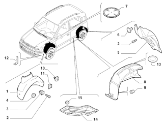 Panda 169: Outer accessories, Guards, Protection Items