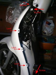 Removing of Inner Fairing